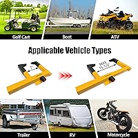 Vista 4 de KAYCENTOP Abrazadera de bloqueo de rueda de seguridad antirrobo para neumáticos de 15.5 pulgadas de ancho de neumático universal para remolques