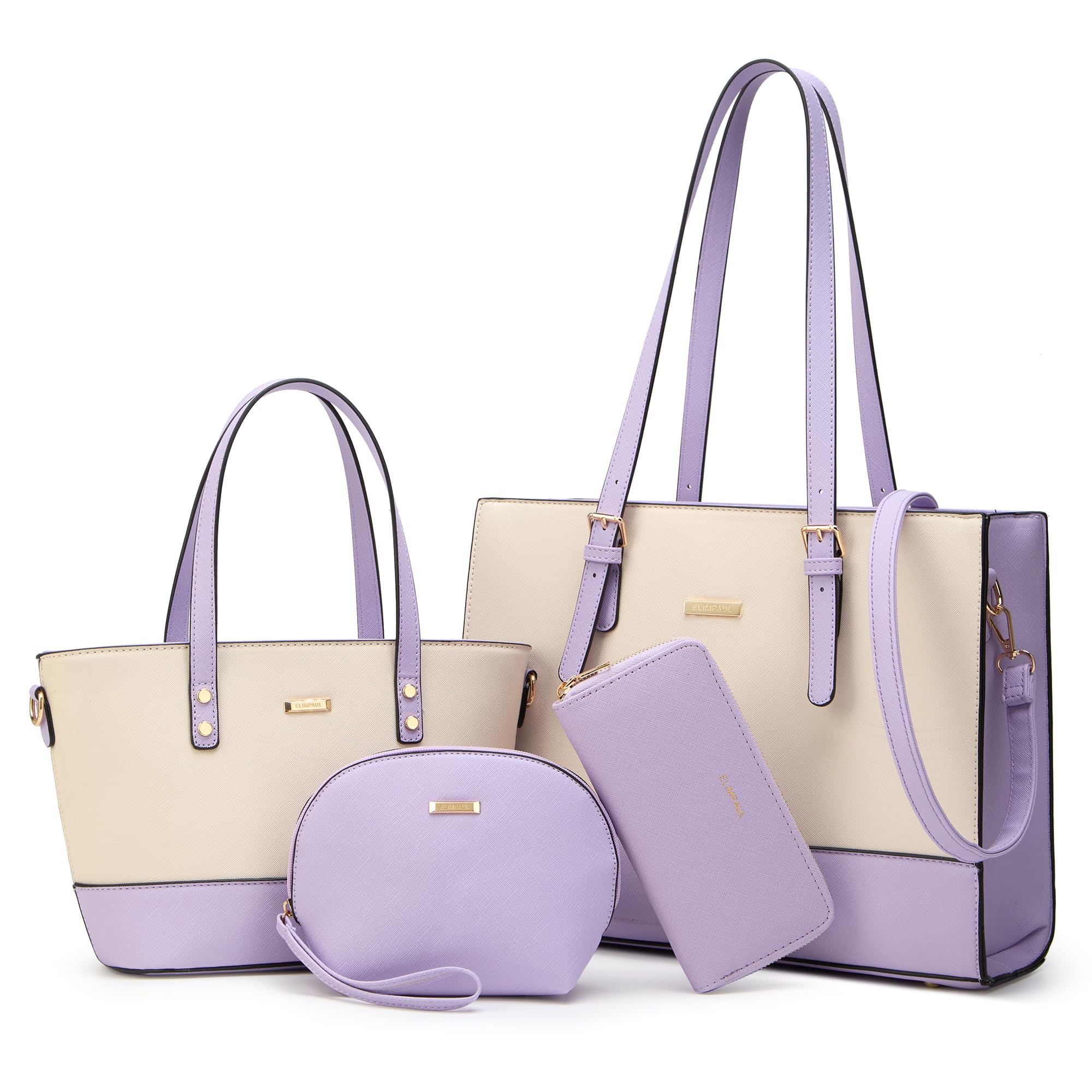 Modische Damen-Handtaschen, Tragetasche, Schultertasche, Tragegriff oben, Geldbörsen-Set