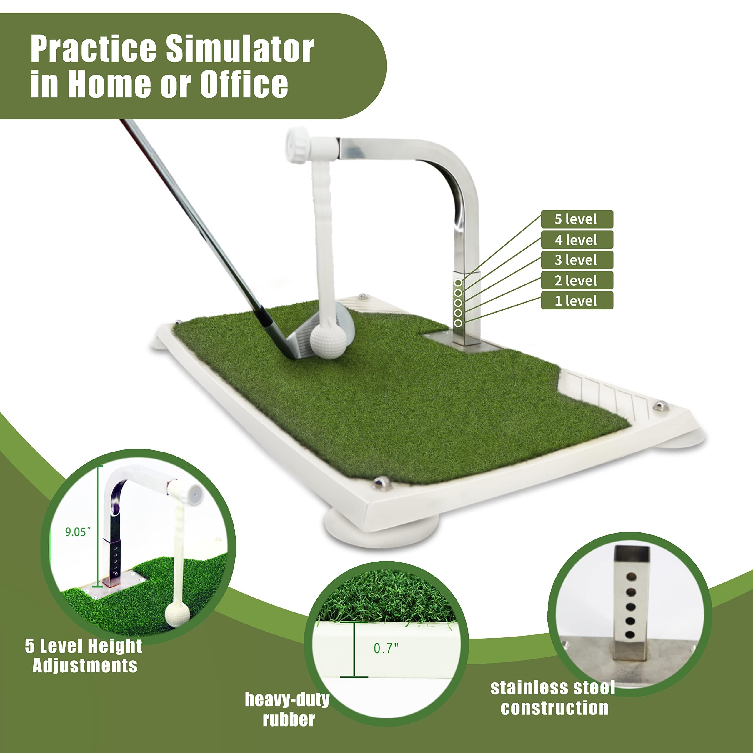 Profi Golf Schwungtrainer zur Verbesserung der Schwungtechnik - Effektive Golf Trainingshilfen für Anfänger & Profis, Hochwertiges Golf Equipment, Ideale Golf Geschenke