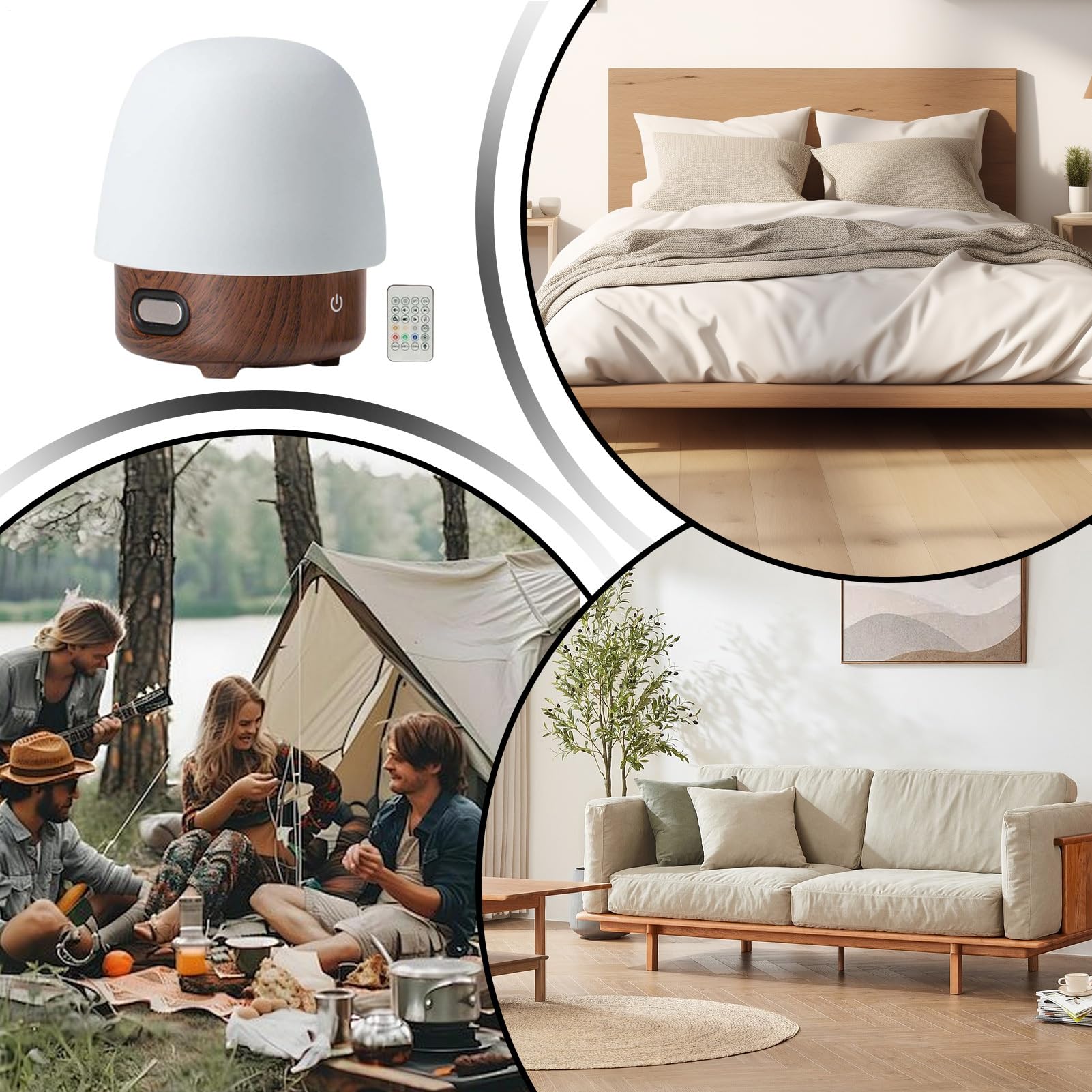 Generico Lampada Lunare LED Luce Notturna LED Dimmerabile Con Telecomando