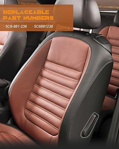 Miniatura 4 de Manija de palanca reclinable para asiento delantero para Beetle Coupe 2012-2017, compatible con Passat Jetta Sedan 2011-2017 para ajuste de espalda