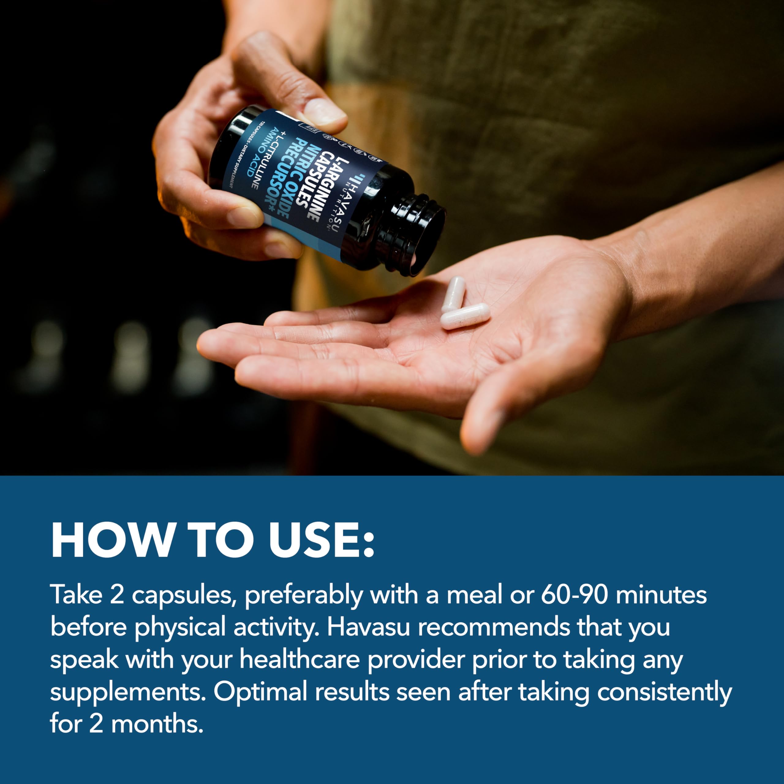 L-Arginine and L-Citrulline for Men, Nitric Oxide Support, 60 Servings — Amazon image 7