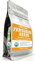 Spice Profile Sementes de feno-grego orgânicas USDA, testadas em laboratório para metais pesados, bolsa resselável de 227 g, Methi, Semillas de Fenogreco