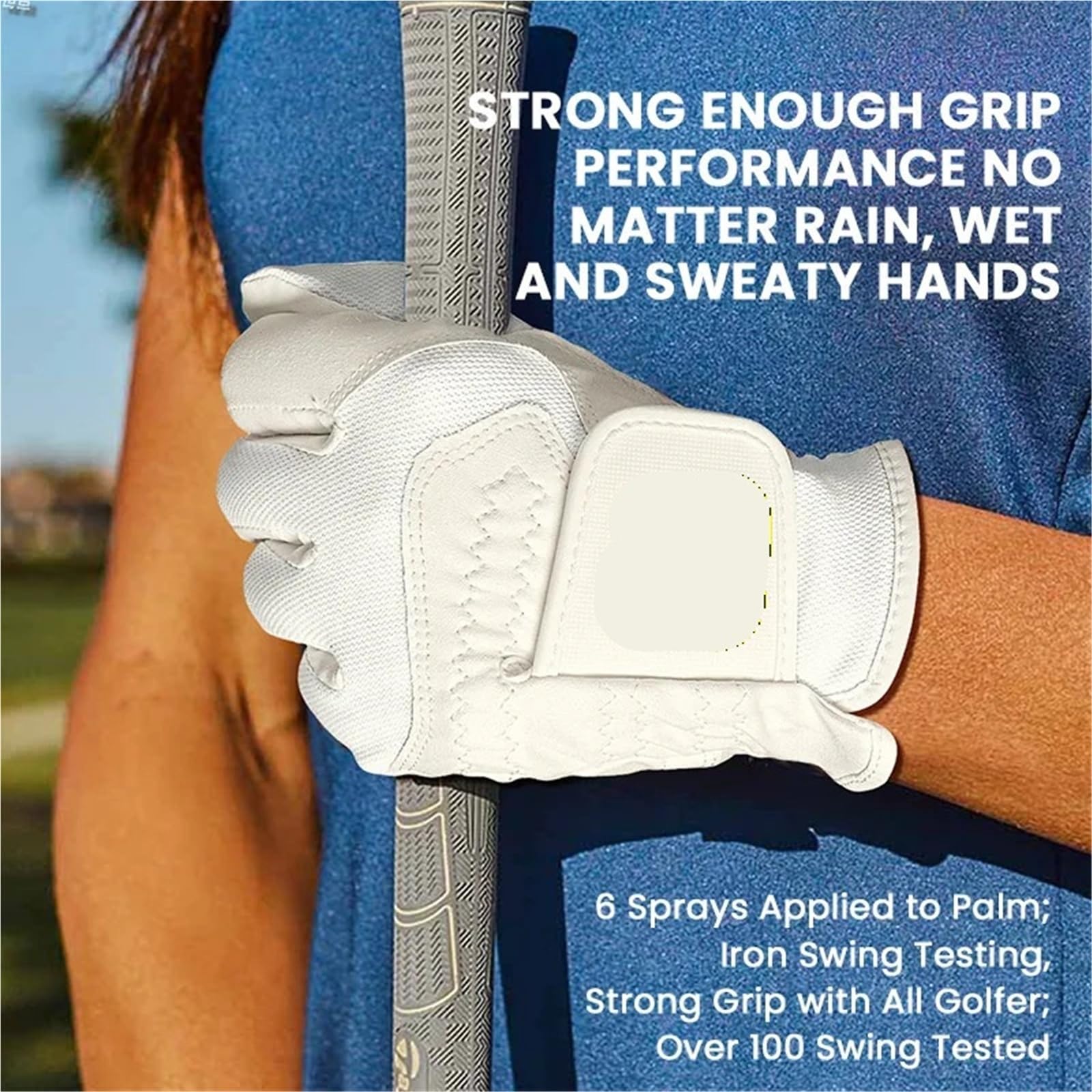 Damen Golfhandschuhe Linke Hand für Rechtshänder Golfer Mikrofaser Allwettergriff für nasse, heiße & kühle Bedingungen