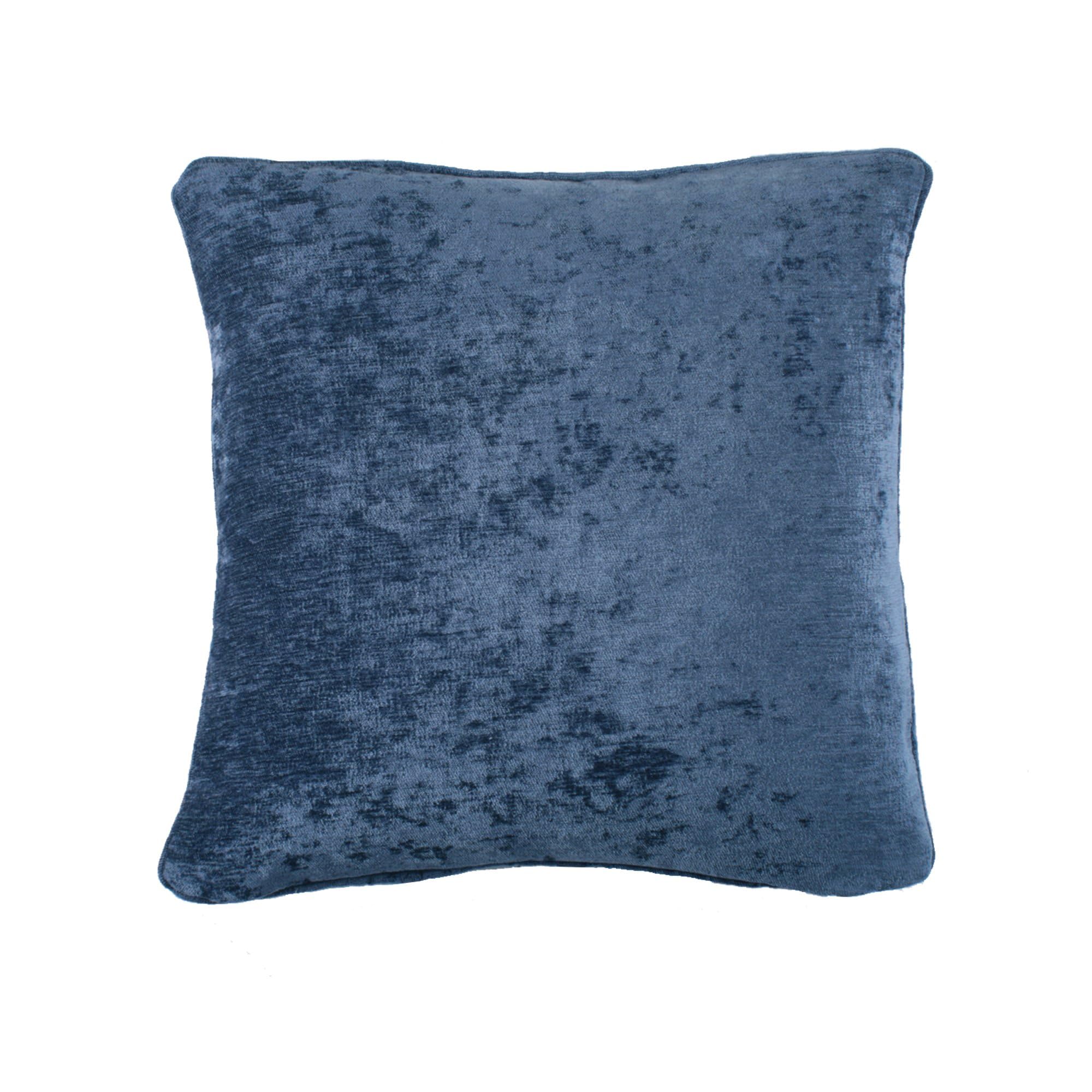 Curtina Textured Chenille Filled Cushion - Navy - 43cm x 43cm