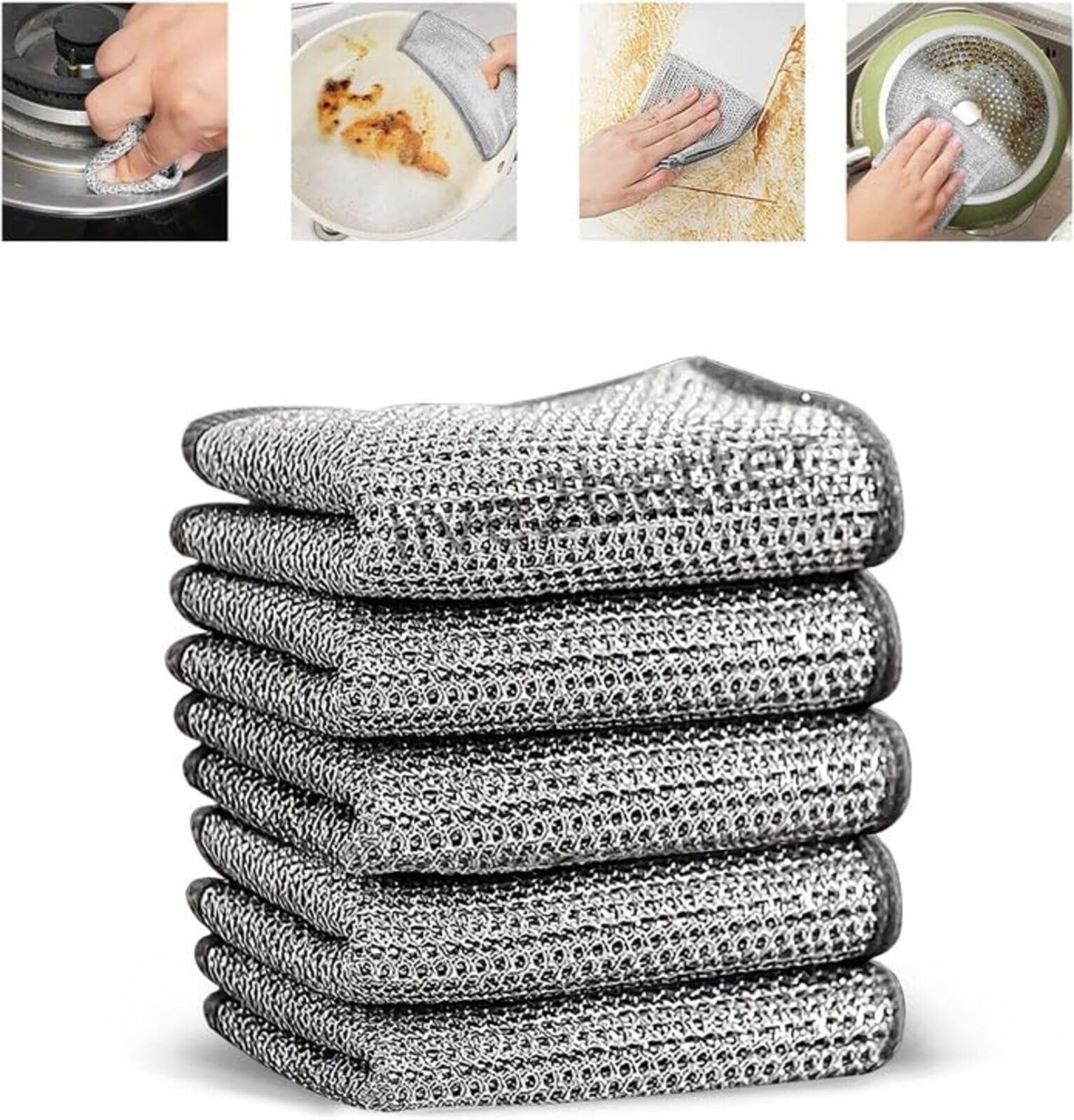 See full amazon price history chart for Live2Better 5 Pcs Non Scratch Dish Wash Cloths Multipurpose Wire Dishwashing Rags for Wet and Dry Stainless Steel Scrubber for Washing Dishes Sinks Counters Easy Rinsing Machine Washable (A) Live2Better 5 Pcs Non Scratch Dish Wash Cloths Multipurpose Wire Dishwashing Rags for Wet and Dry Stainless Steel Scrubber for Washing Dishes Sinks Counters Easy Rinsing Machine Washable (A) (B0CY5CD8JG) Amazon Price History, Amazon Price Tracker