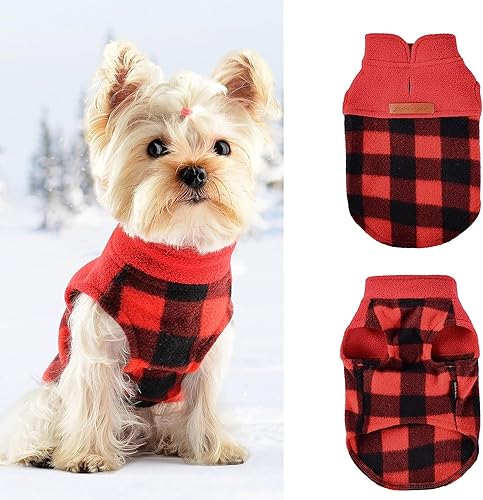 Suéteres para perros pequeños, suéter de forro polar para perros con rayas reflectantes para mascotas, ropa para cachorros, chihuahua, chihuahua,