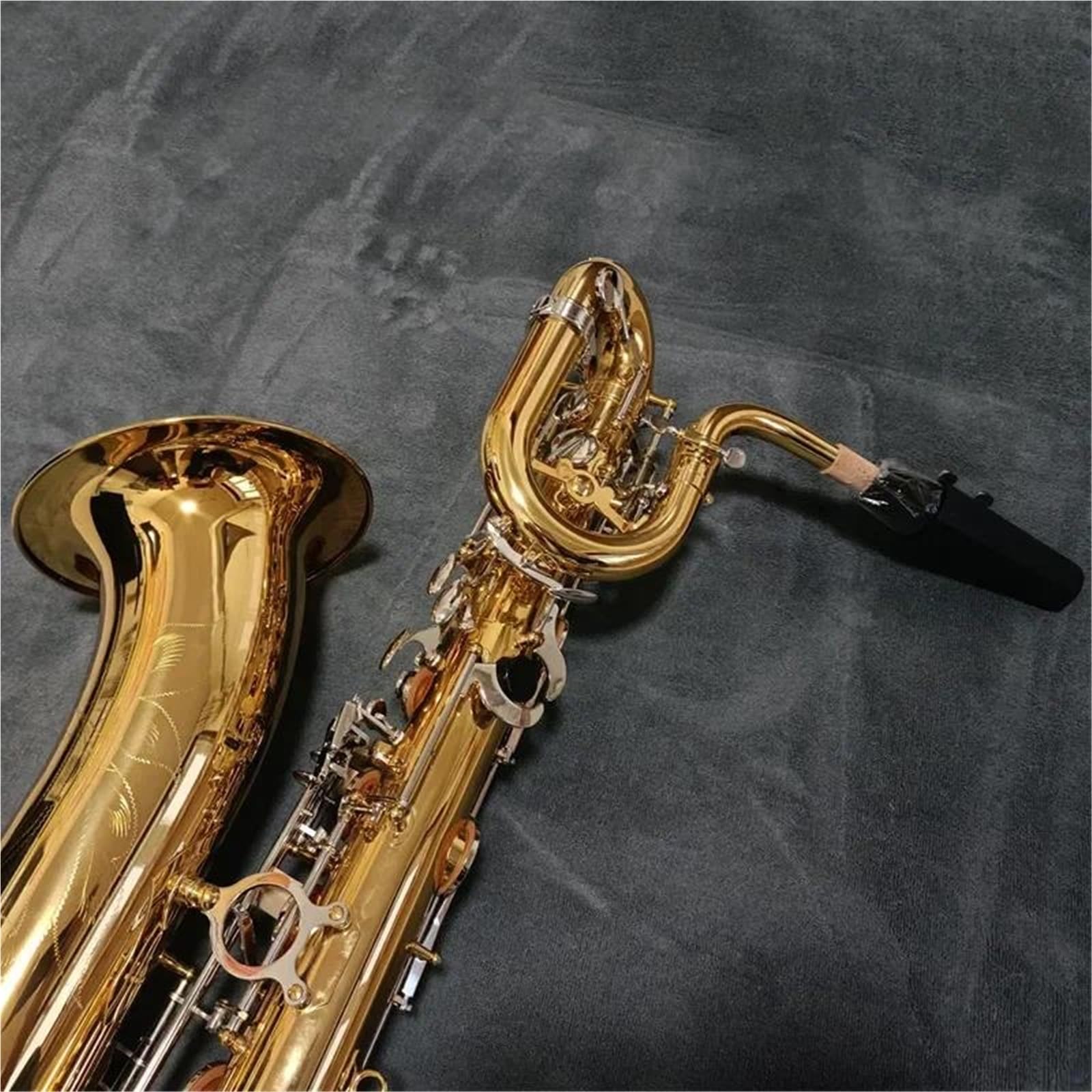 Sassofono professionale Sassofono Baritono In Mi Bemolle Strumento A Fiato Professionale Placcato In Ottone Con Custodia