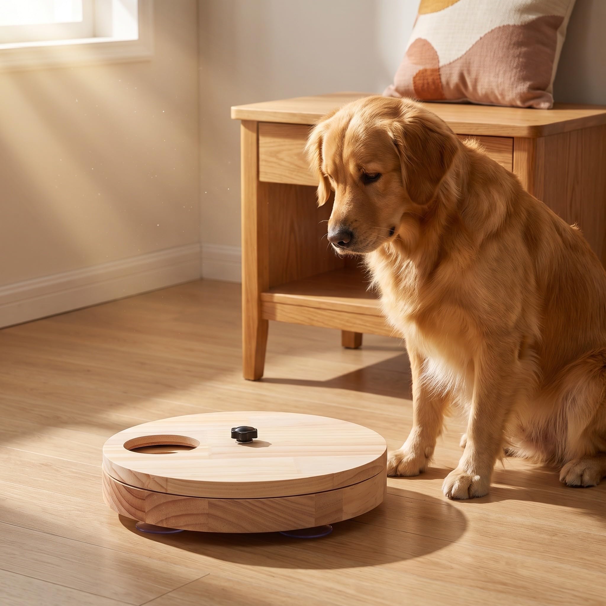 Healvian Tabla para Pulir Uñas de Perro Giratoria, con Caja de Premios
