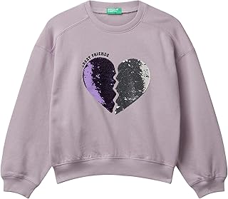 Maglia G/C M/L 3j68c10qi Sudadera, Violeta, 130 cm Niñas y niñas