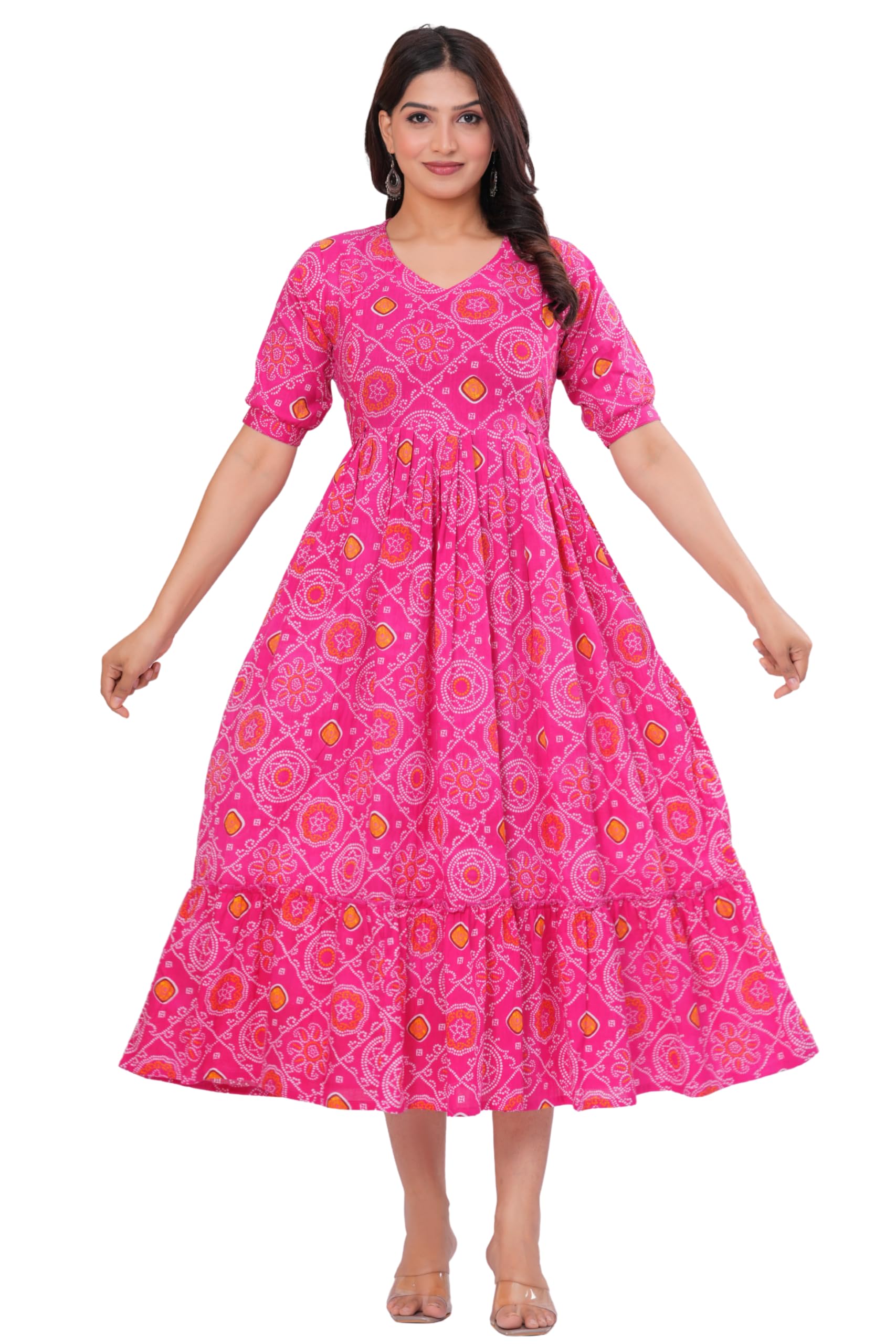 Maternity Feeding Kurtis for Women Cotton – Zip Access Nursing Dress | Comfortable Pregnancy Wear | Stylish Feeding Kurti | Soft Cotton Maternity Dresses for Womens-image-47