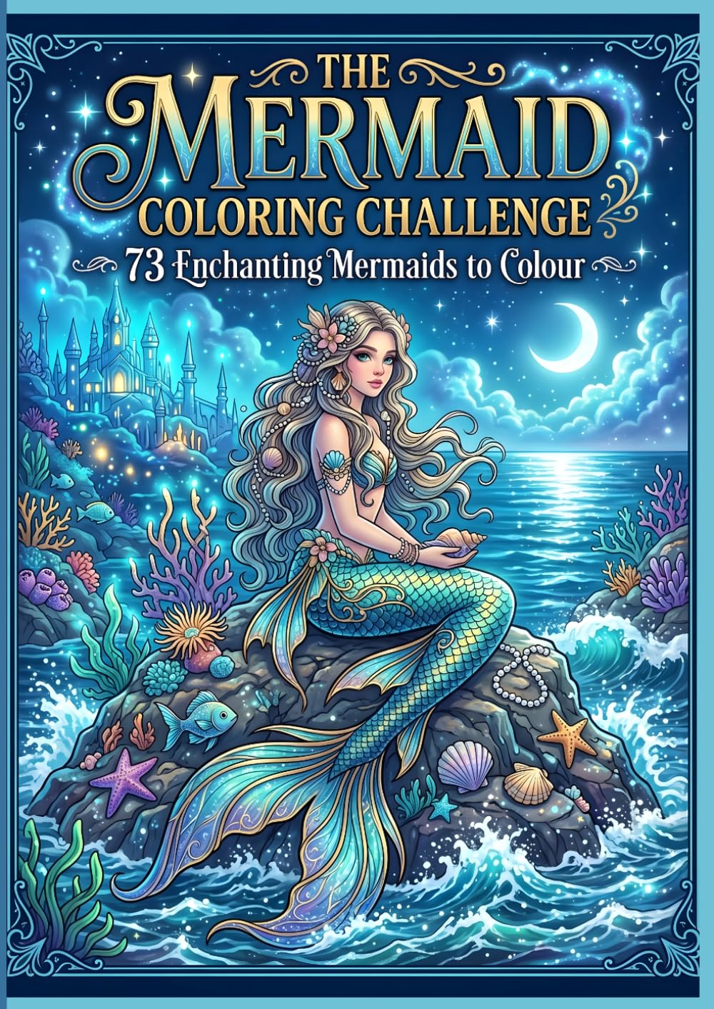 The Mermaid Coloring Challenge: 73 Enchanting Mermaids to Color – A Fantasy Colouring Adventure for Teens and Adults (Fantasy Coloring Challenge Series)