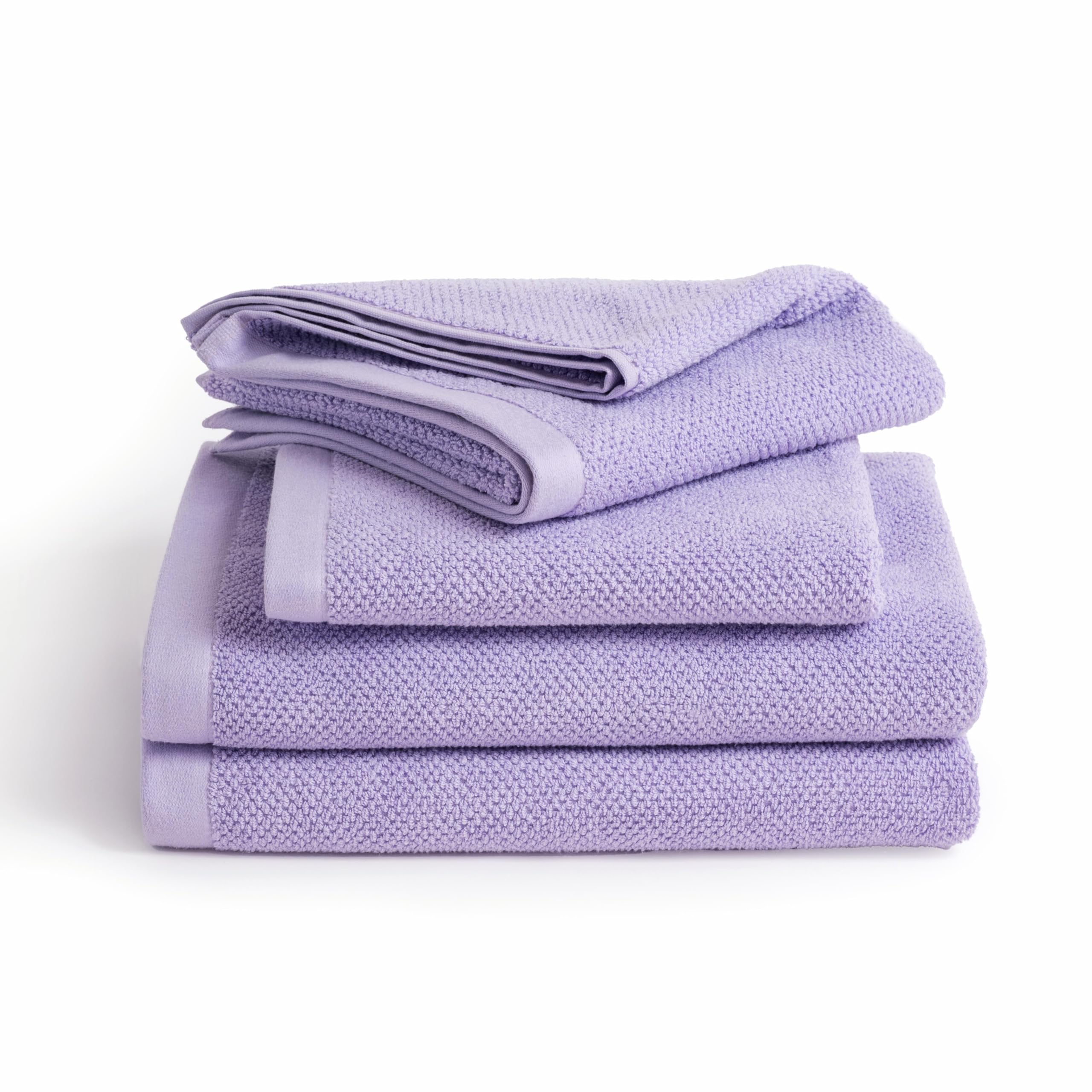 Herzbach Home Spa Kollektion Handtücher Duschtücher Set 100% Baumwolle Lavendel
