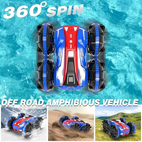 Miniatura 4 de VOLANTEXRC Juguetes para niños de 6 a 12 años de edad auto a control remoto anfibio para niños de 24 GHz barco a control remoto impermeable juguetes