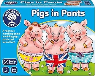 Orchard Toys Pigs in Pants Game, Matching Game for Kids, Age 4+, Educational Games and Toys.