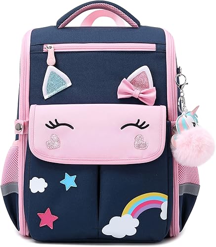 Mochilas de unicornio para niñas, para escuela, princesa, lazo, para niños, mochila de dinosaurio, S, Mochila para niños y niñas