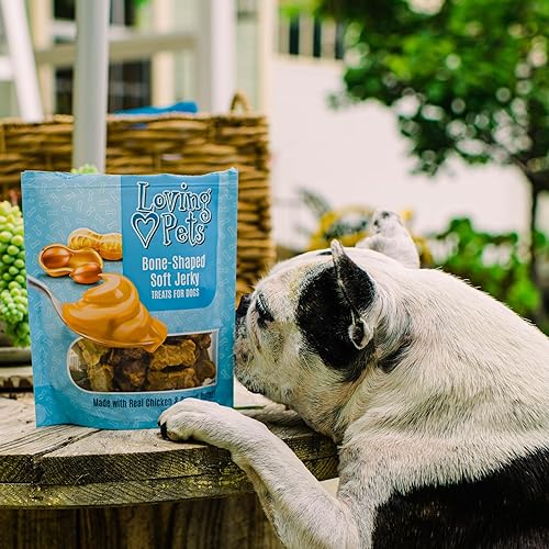 Miniatura 7 de Loving Pets - Cecina suave para masticar (receta en forma de hueso, pollo y mantequilla de maní) Golosinas para perros hechas en Estados Unidos