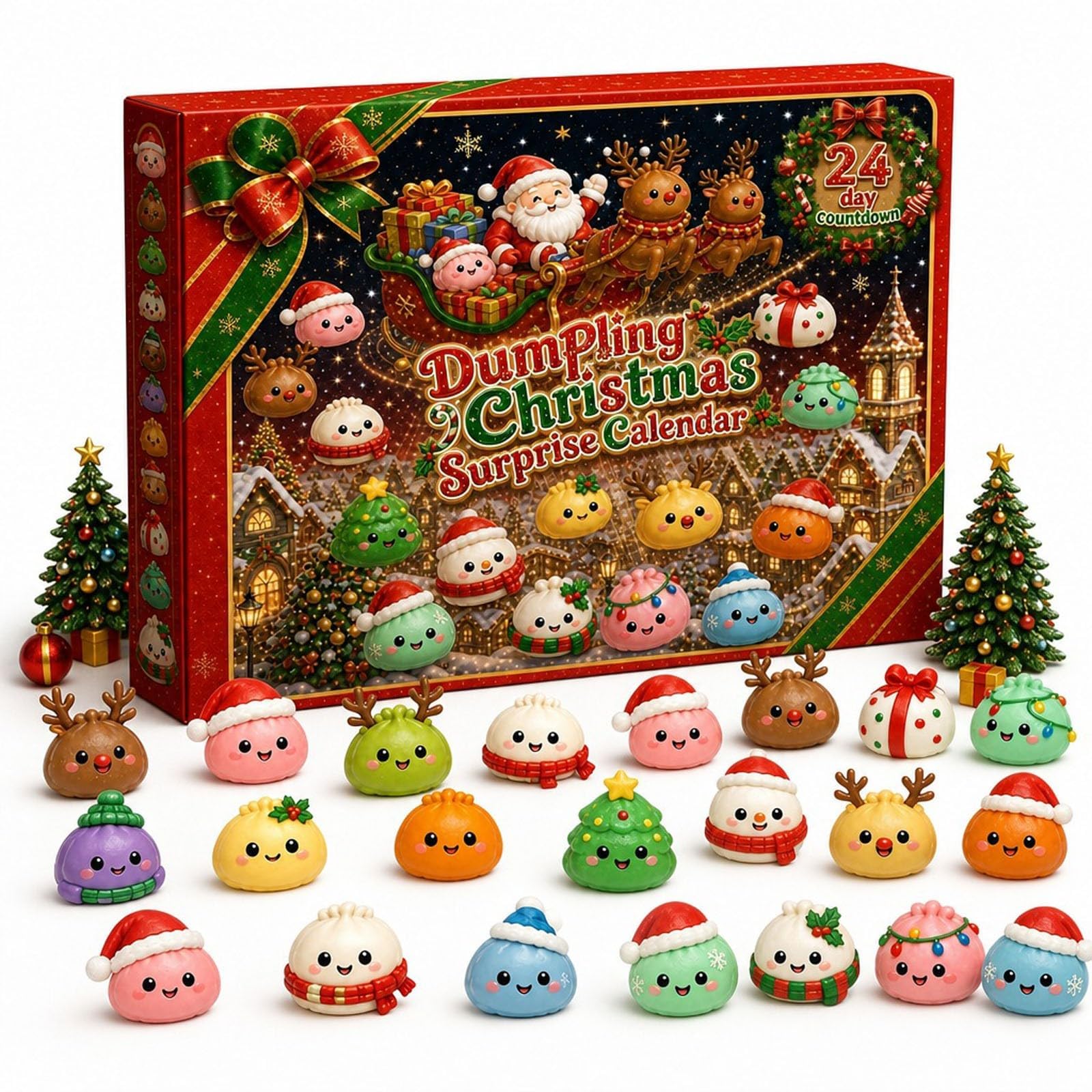 Christmas Squishies Advent Calendar 2026 Countdown Calendar For Adults，C