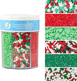 Sweets Indeed Christmas Sprinkles Mix – 6-Cell Holiday Assortment 6.45 o...