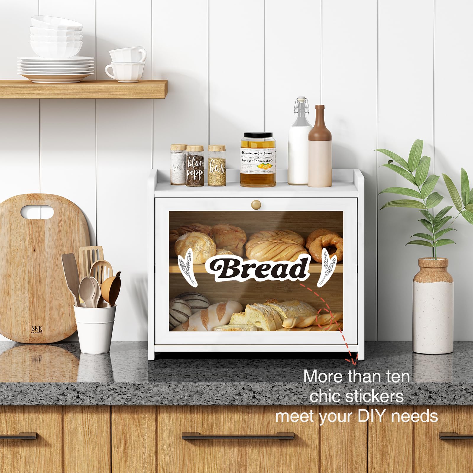 White Bread Box - Keep Bread Fresh! -4