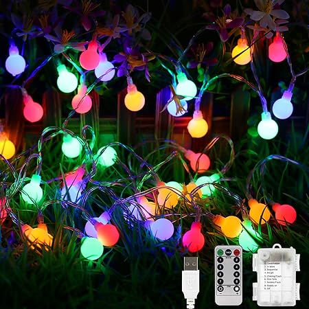 Globe Fairy Lighting for Christmas Home Patio, Garden (Multi-color) main image 1