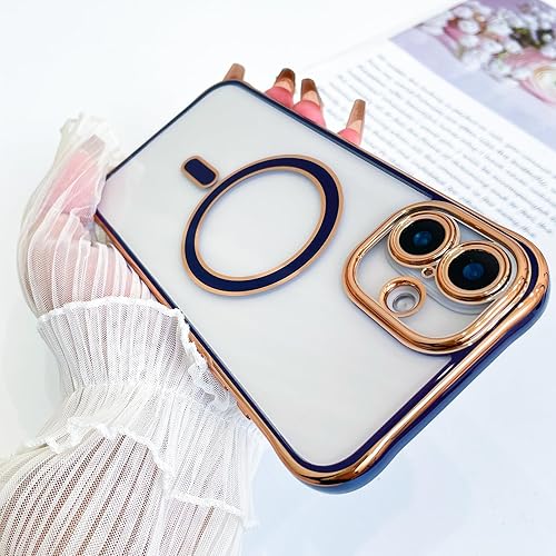 Vista 184 de Fiyart - Funda transparente magnética con purpurina para iPhone 12 para mujeres, con grabado "Love" metálico, protección para cámara y antigolpes