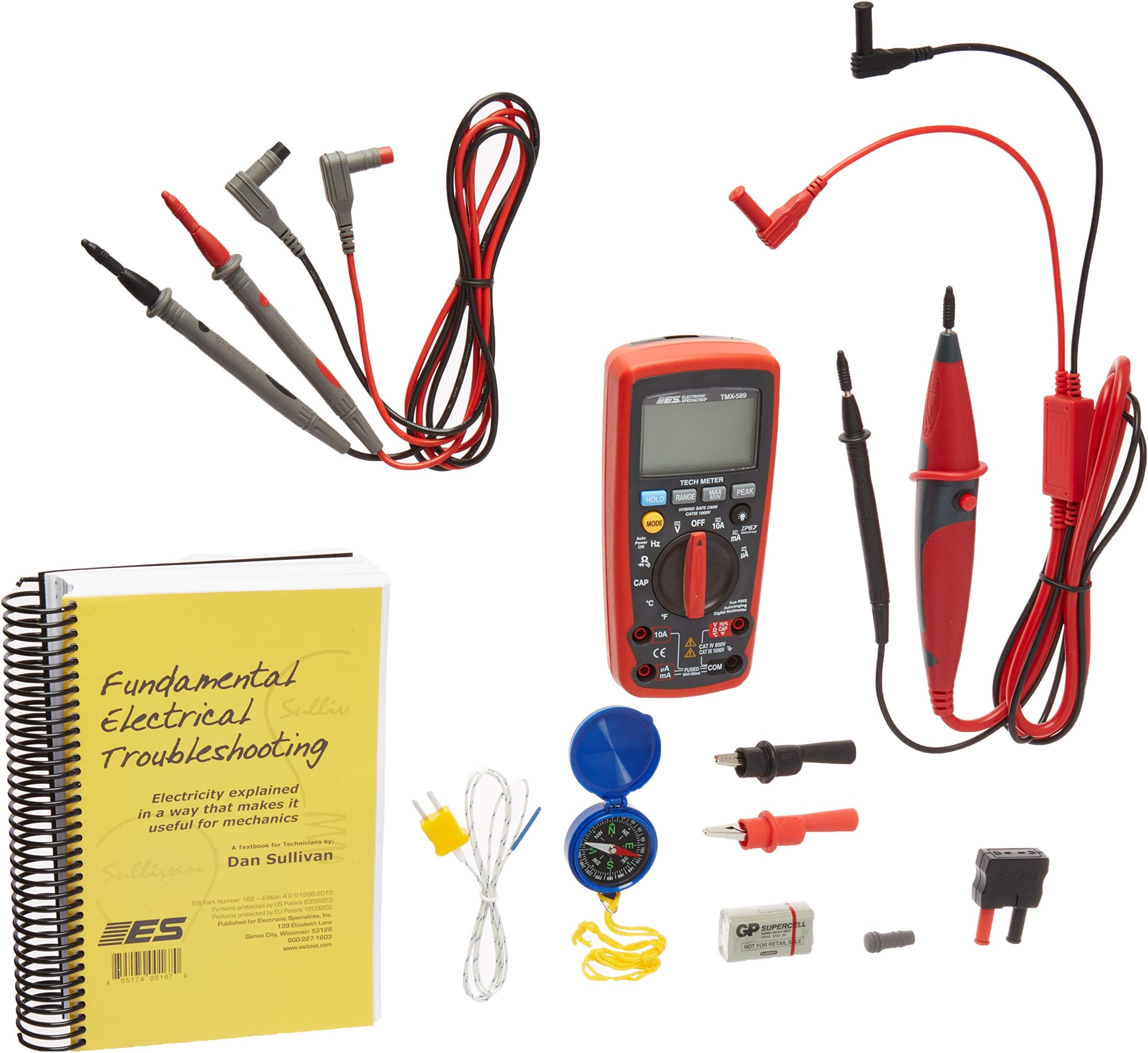 ESI Electronic Specialties TMX-589 Red/Gray Tech Meter Kit