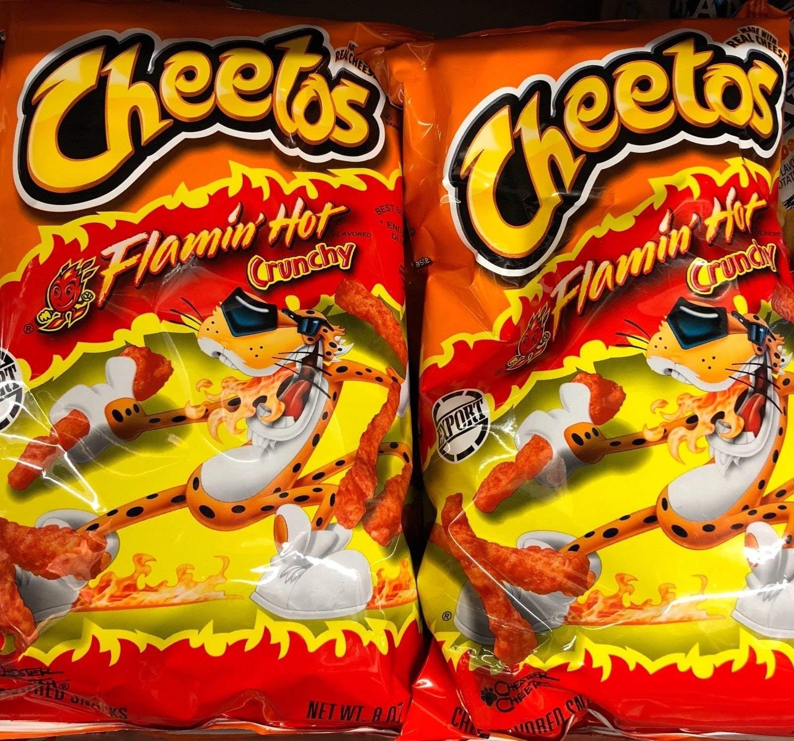 8.5oz Cheetos Flamin Hot Crunchy, Pack of 2