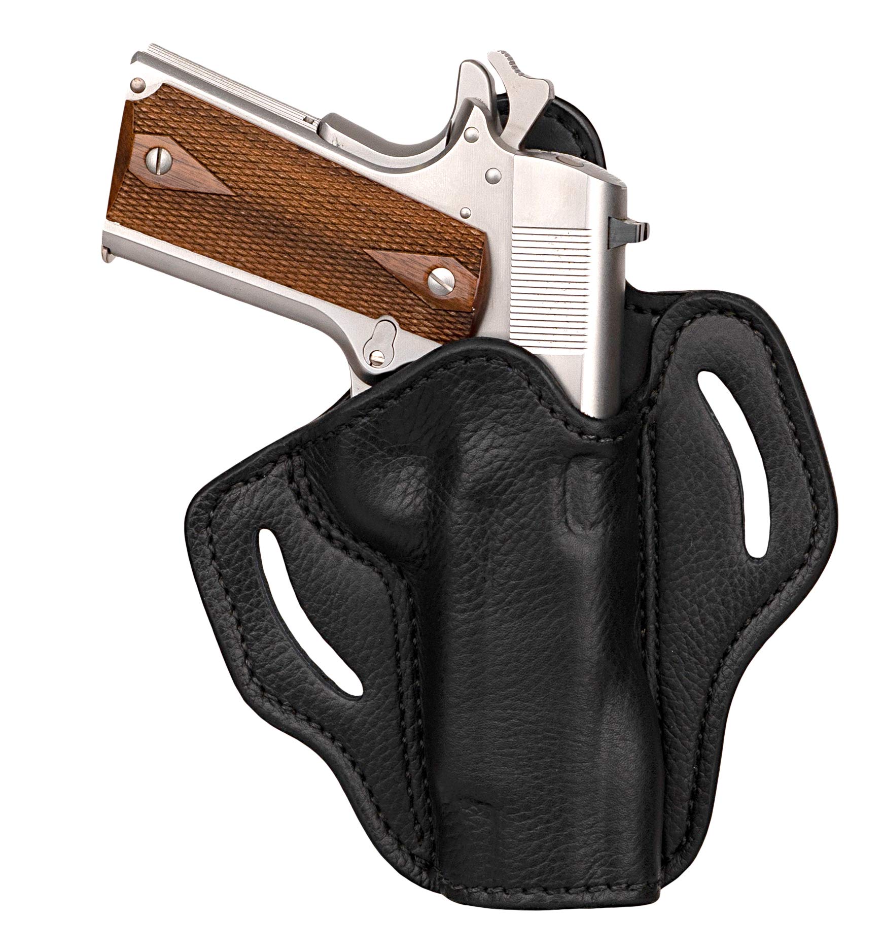 1791 GUNLEATHER Ultra Custom 1911 Leather Holster for Sig Sauer, Kimber, Colt, Rock Island, Browning, Springfield 1911 5" Pistols - OWB CCW Holster - Memory Lock Right Handed Leather Gun Holster