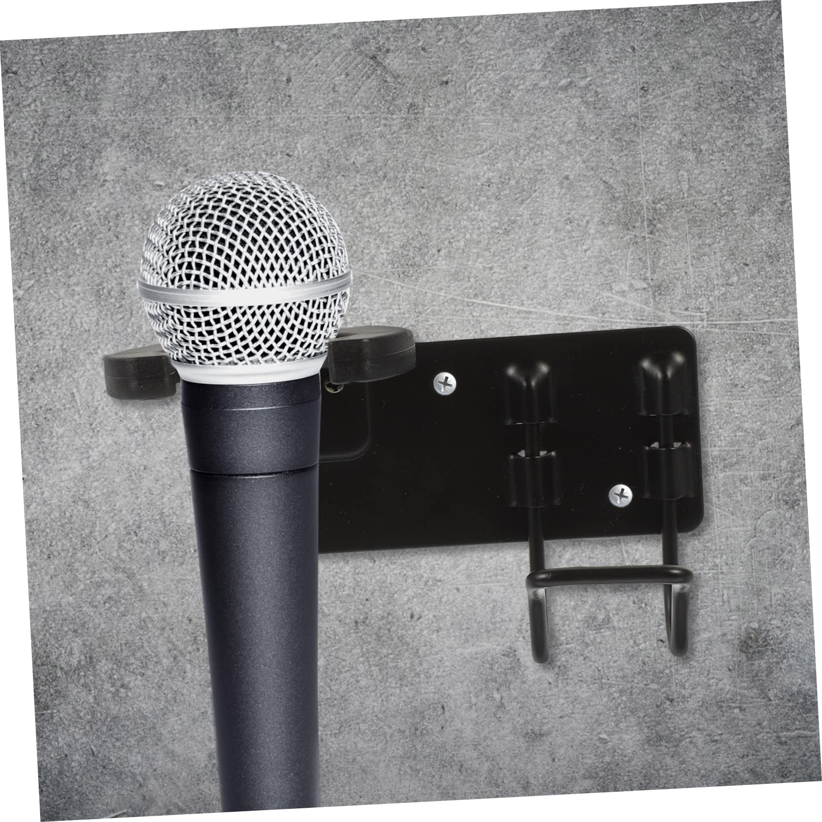 BESTonZON Professional Ktv Microphone Hanger Wall Mount Holder Metal Rack Mic Stand Accessories
