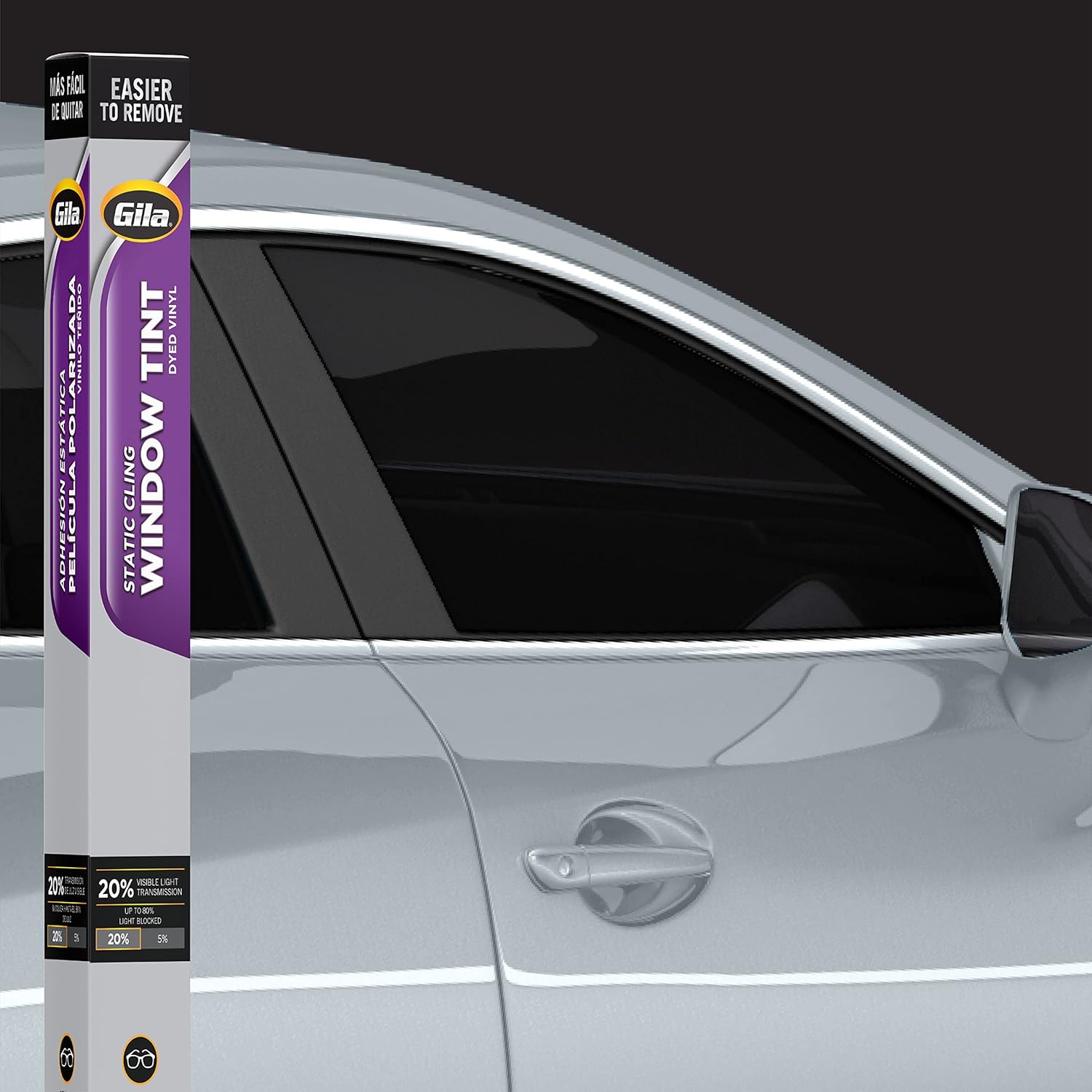 Gila Static Cling 20 VLT Automotive Window Tint DIY Easy
