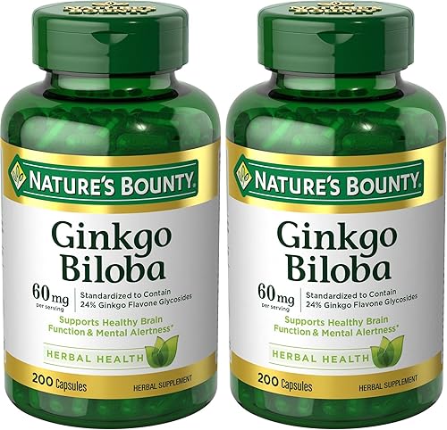 Miniatura 7 de Natures Bounty - Ginkgo Biloba 60 Mg 200 Cápsulas 17243