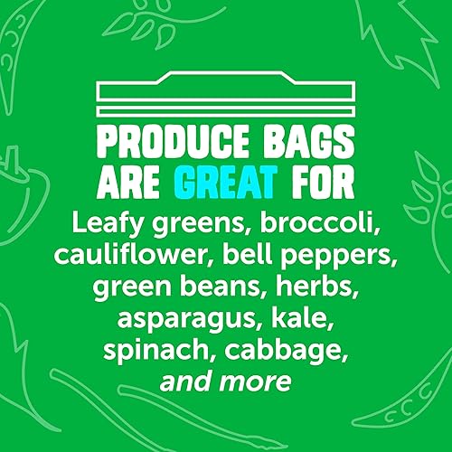 Miniatura 4 de Ziploc Bolsas de almacenamiento de alimentos, sellan la parte superior para mantener y controlar la humedad, 50 bolsas en total