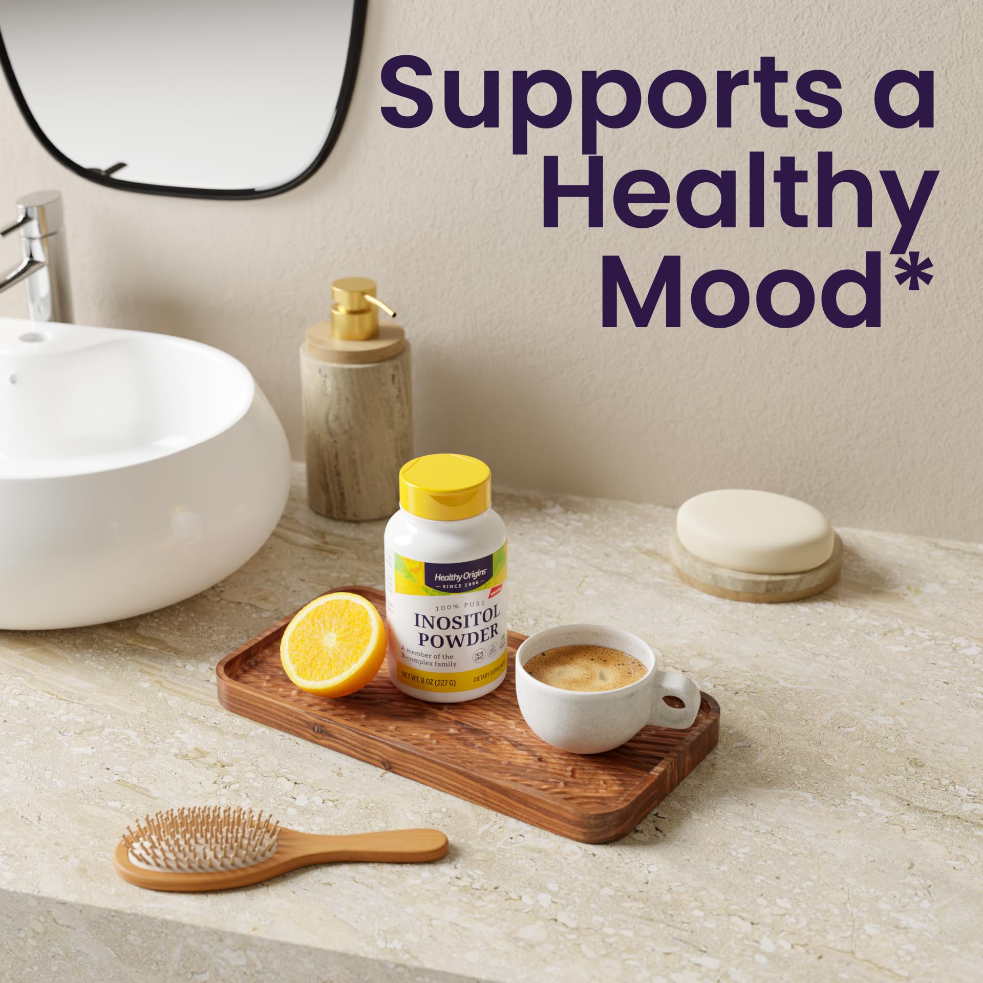 Healthy Origins Inositol Powder, Vitamin B8, 454g (16 Oz) — Amazon image 4