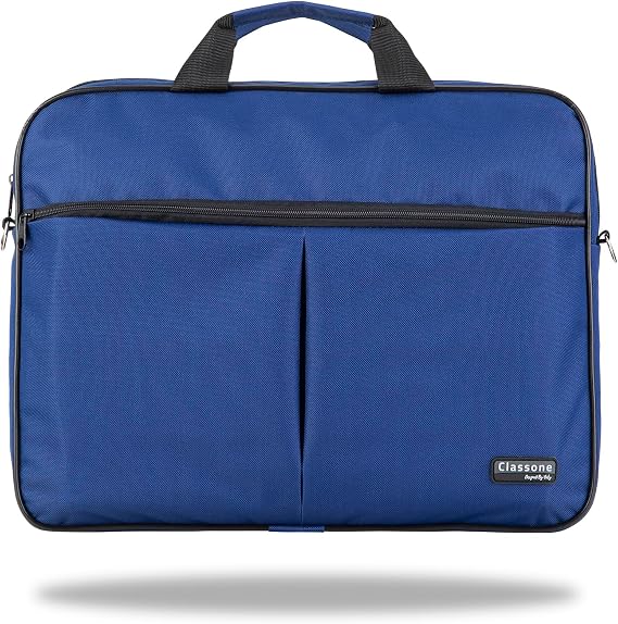 Classone WTX301 WTXpro Series 15.6 inch Compatible Waterproof Fabric Macbook, Laptop, Notebook Handbag - Navy Blue