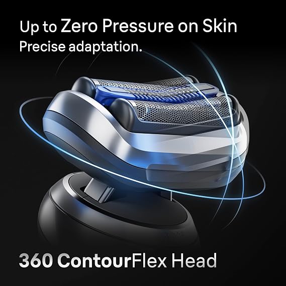 Braun Electric Shaver for Men, Series 7 7177cc, Wet & Dry Shave, Turbo & Gentle Shaving Modes, Waterproof Foil Shaver, Space Grey