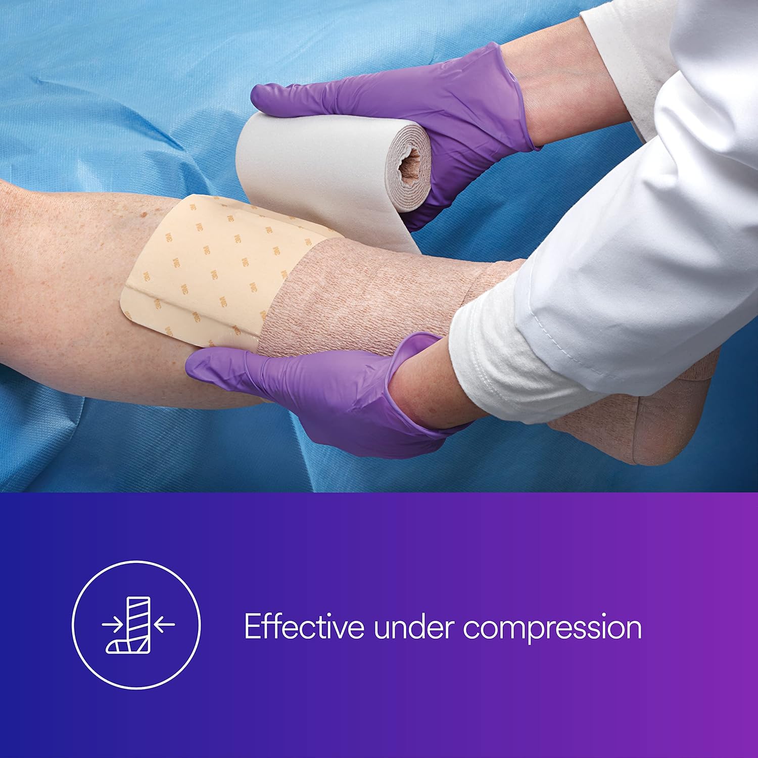 3M™ Tegaderm™ High Performance Foam Non-Adhesive Dressing, 90601, 4 in x 4 in (10 cm x 10 cm), 10/ct 4ct/Case