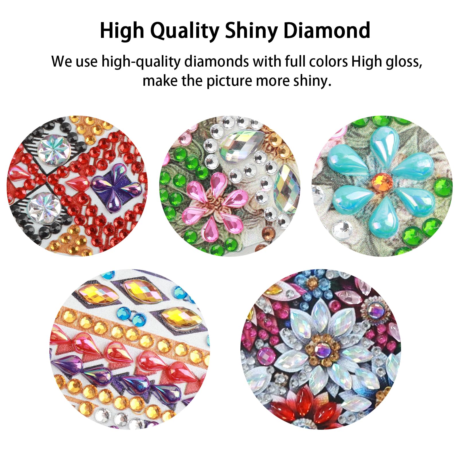5D Diamond Painting Lot De 5 Pendentifs De Peinture Diamant Anime