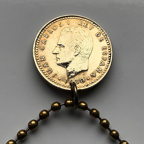 Miniatura 4 de 1980 Spain Peseta coin pendant Copa Mundial de futbol España 1982 World Cup Camp Nou Santiago Bernabéu Madrid Barcelona Coruña Gijón Oviedo Alicante