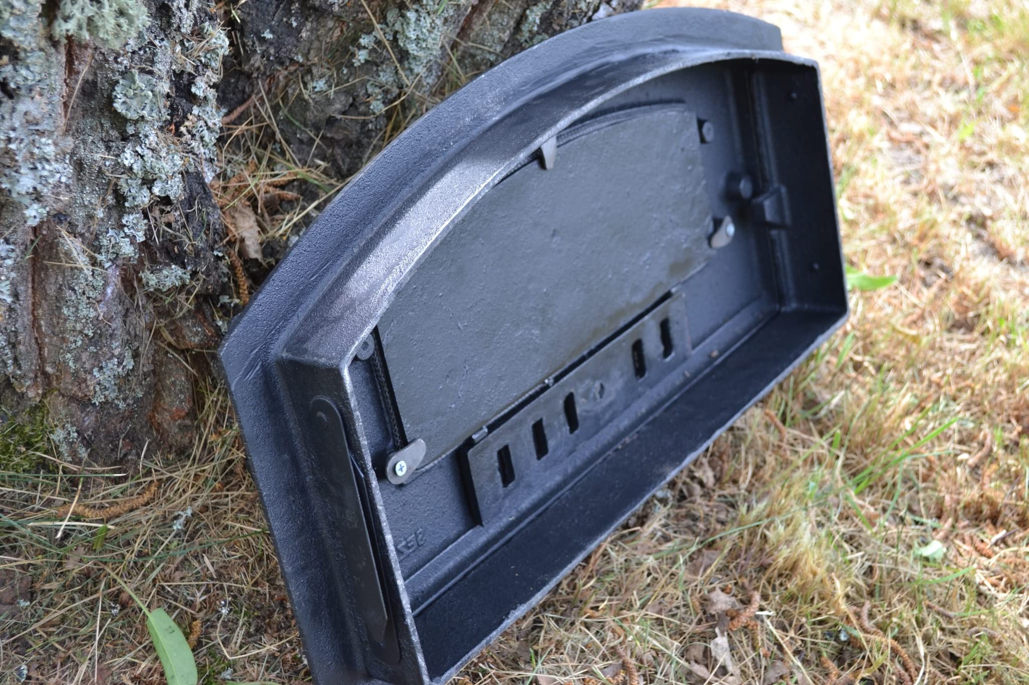 SEZAM, porte de four en fonte, porte de four massive épaisse, porte de four à pizza gaucher, portes pour fours à pizza, fours à pain, cuisines de jardin et fumoir 6.50x27.50x48.50CM