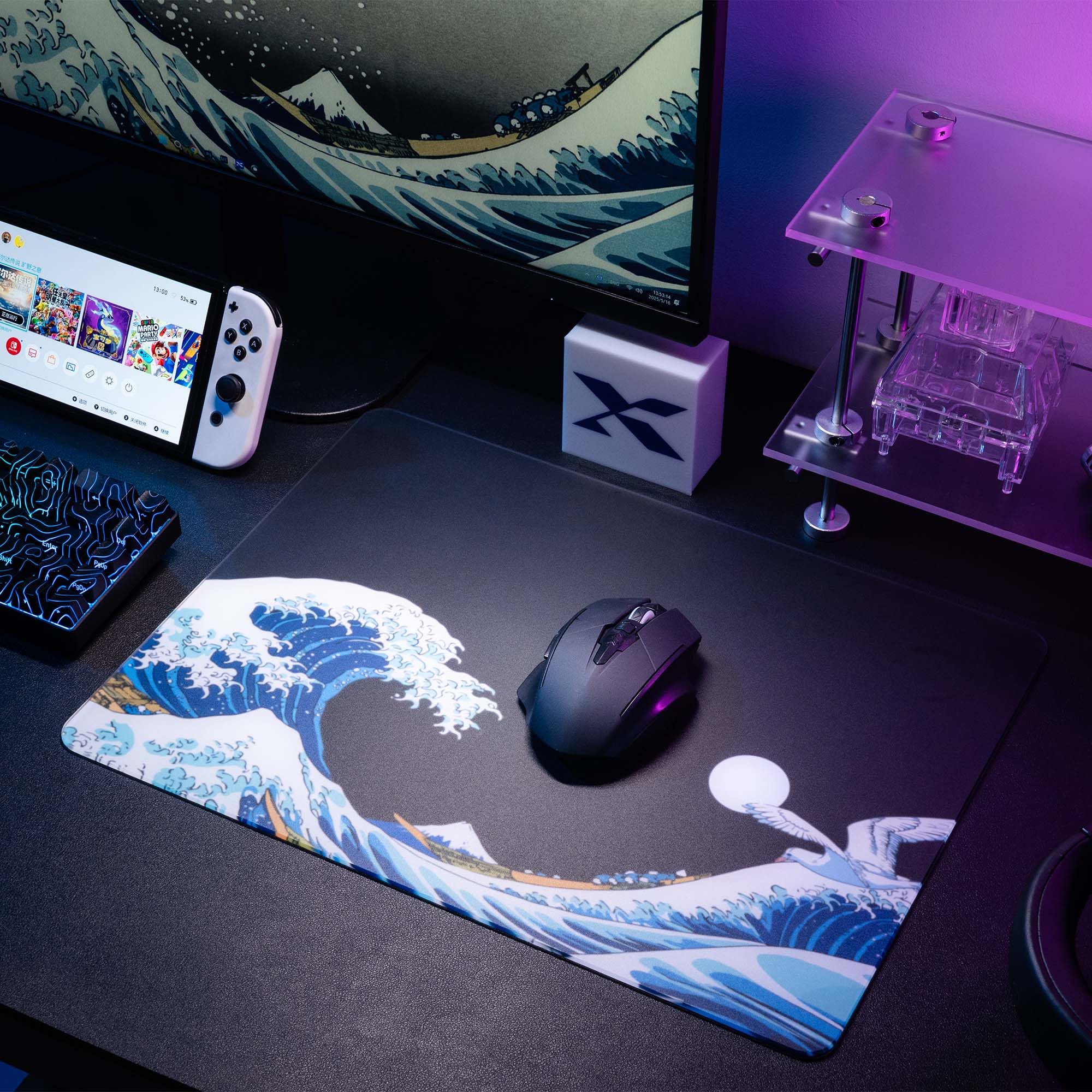 マウス・トラックボール Dream Gamer Float Glass Mousepad Dream Gamer(ドリームゲーマー) 逐梦者【浮】ガラスマウスパッド Black