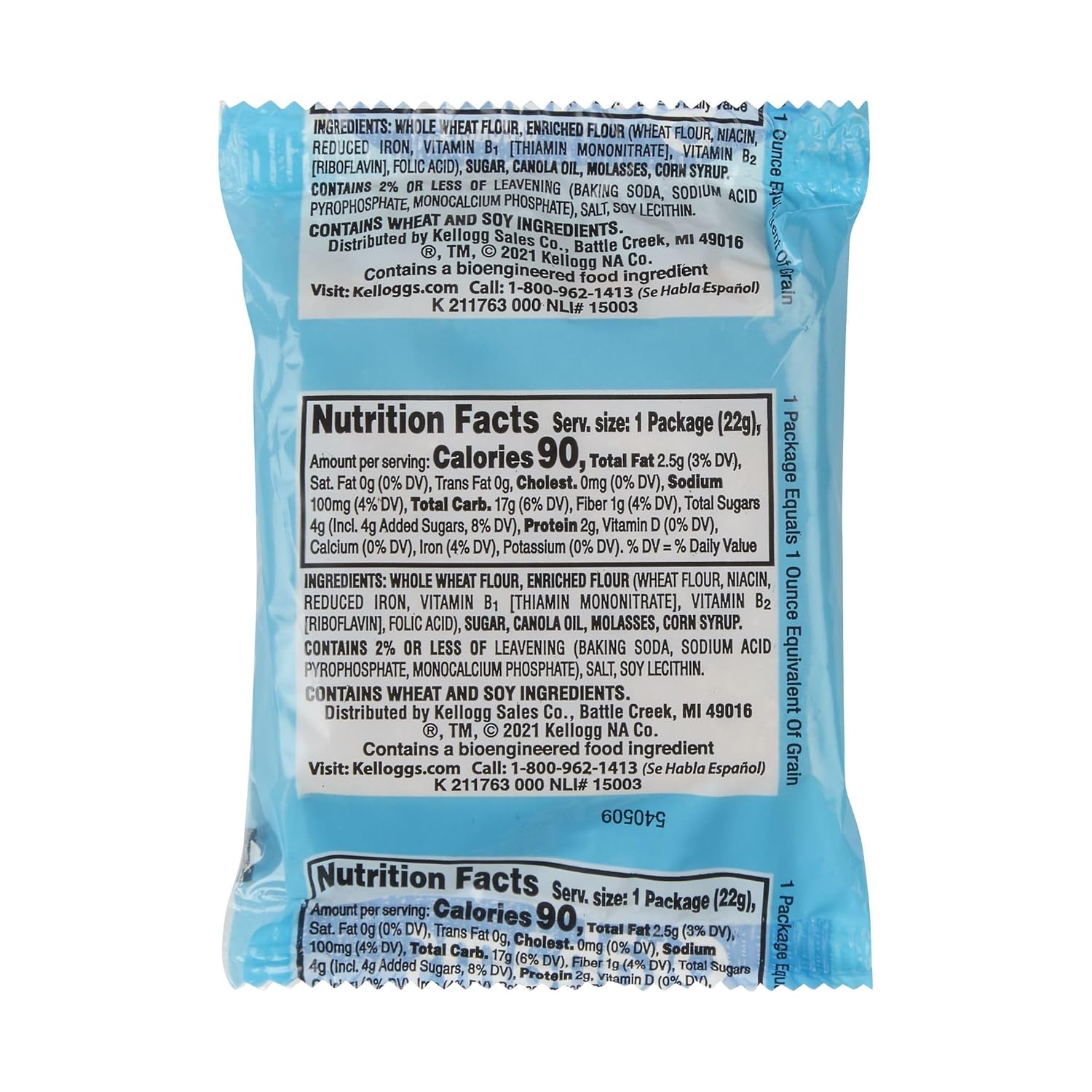 Kellogg's, Grahams Crackers, Original, .78oz (150 Count)