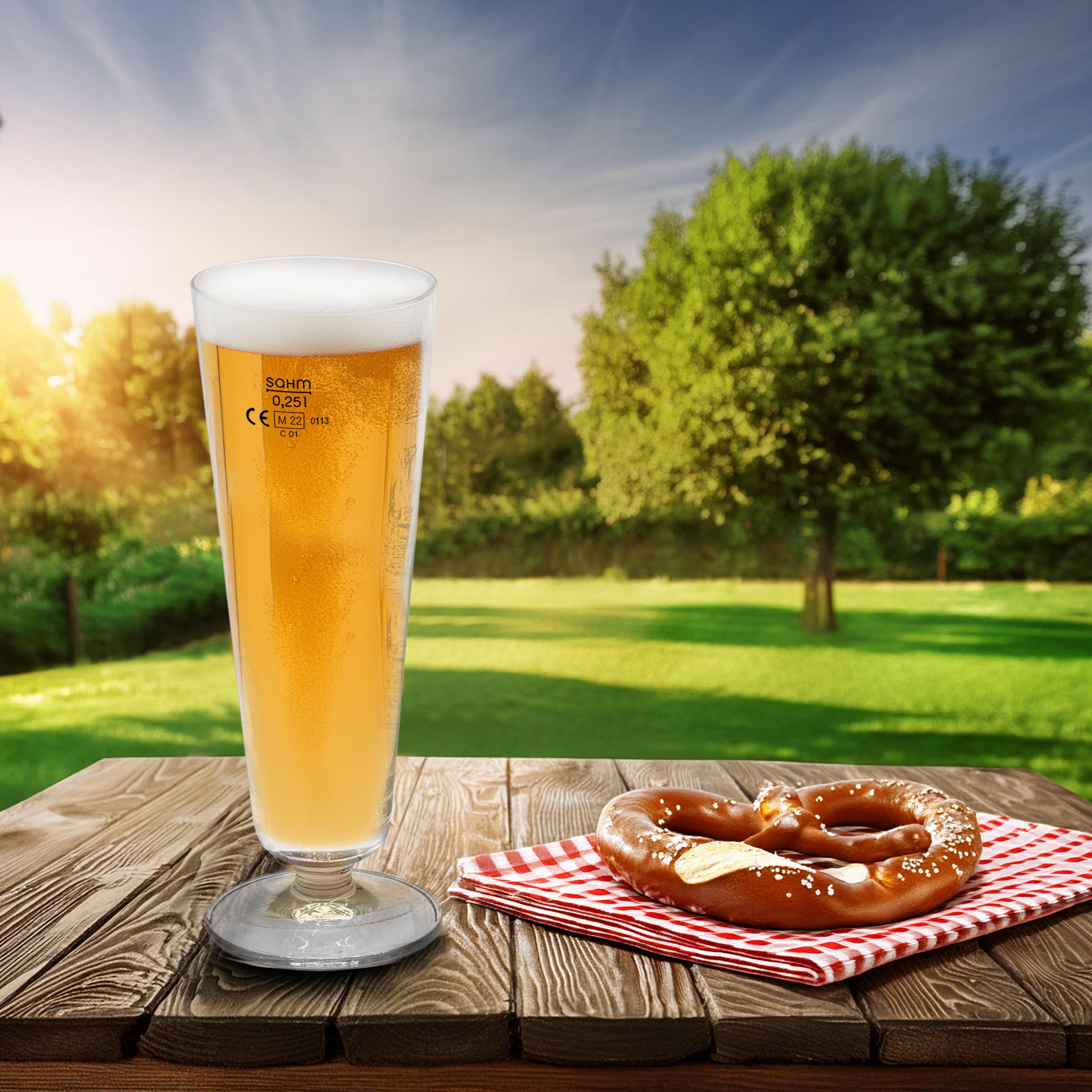 Montana Pure Biergläser Set, 6 Stück, 360 Ml, Spülmaschinengeeignet - Elegante Biertulpen Für Pils Und Craft Beer