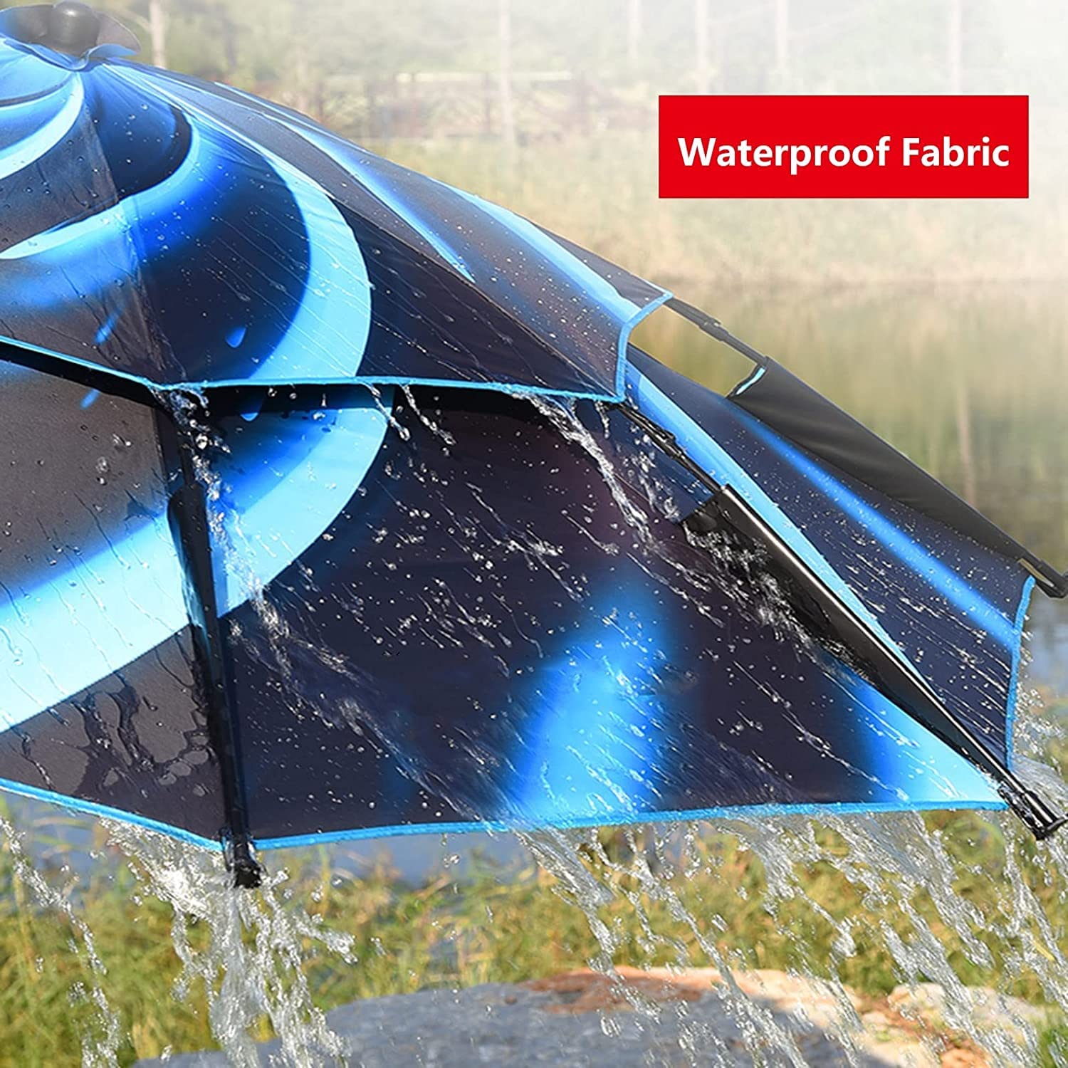 HXR parasol wędkarski Parasol parasolowy dla rybołówstwa na świeżym powietrzu parasole golfowe kempingowe kemping parasol wędkarski (Color : Blue, Size : 200cm/6.6ft)