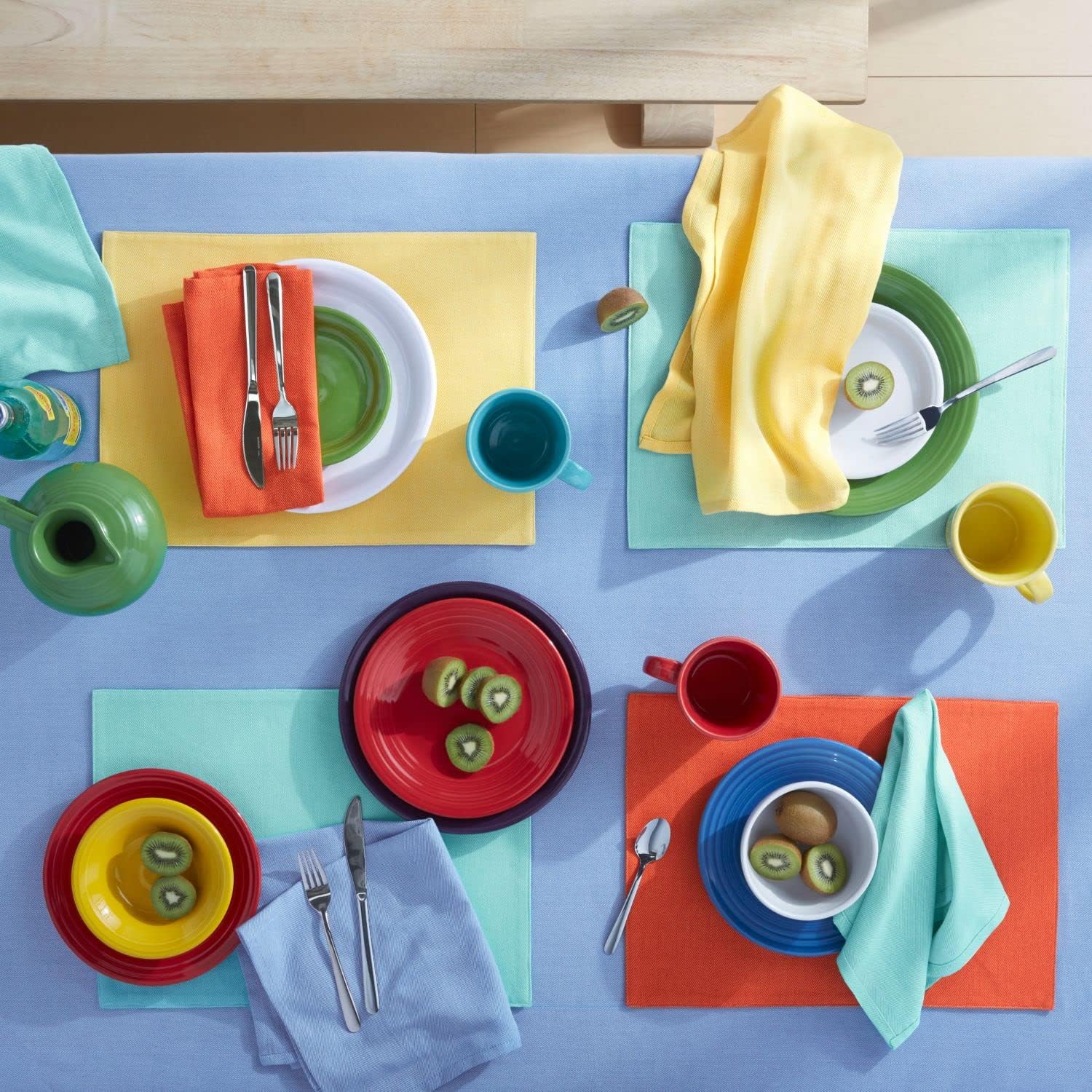 Fiesta Margarita Fabric Placemat, 13"x18", Lapis