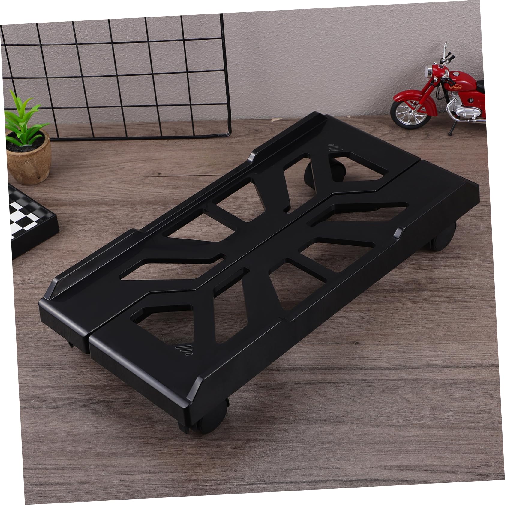 Homoyoyo Soporte para Torre de CPU Negro con Ruedas Ajustable y Diseño Telescópico de Abs para Uso Versátil en Oficina, Hogar y Escuela
