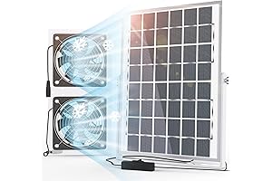 SOLPERK Solar Fan for Greenhouse, 10W Solar Powered Fan for Chicken Coop,...