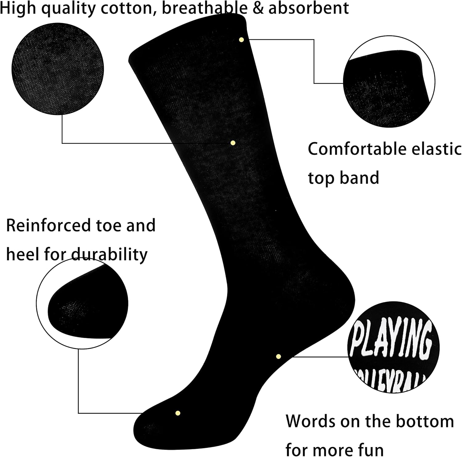 Belloxis 5-Pair Cute Funny Animal Socks for Women & Girls, Comfortable Cotton Crew Socks for Daily Wear, Great Gift Ideas - Image 3