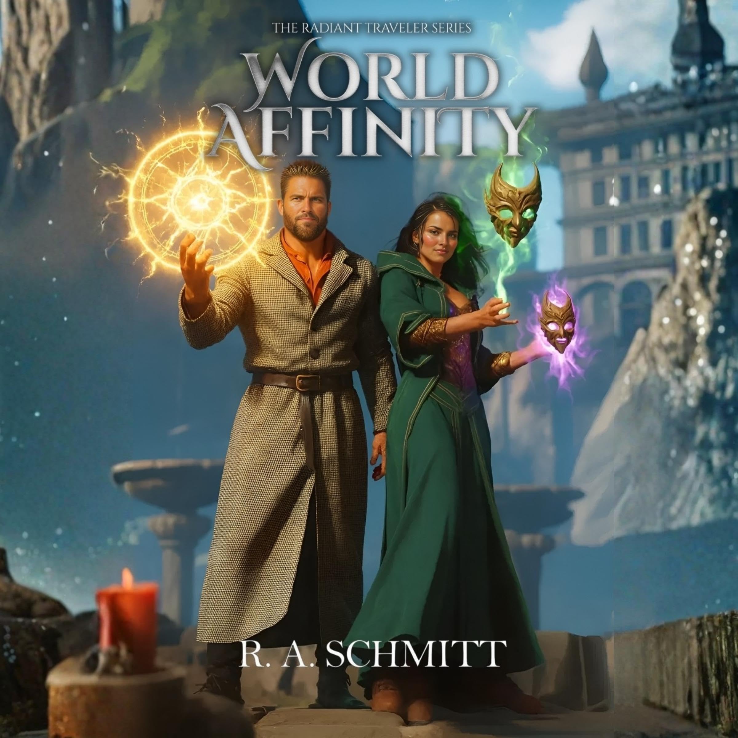 Cover art for World Affinity: The Radiant Traveler Series, Book 3 : A Progression Fantasy of Coronations, Tier Two Ascension, and Forgotten Ruins