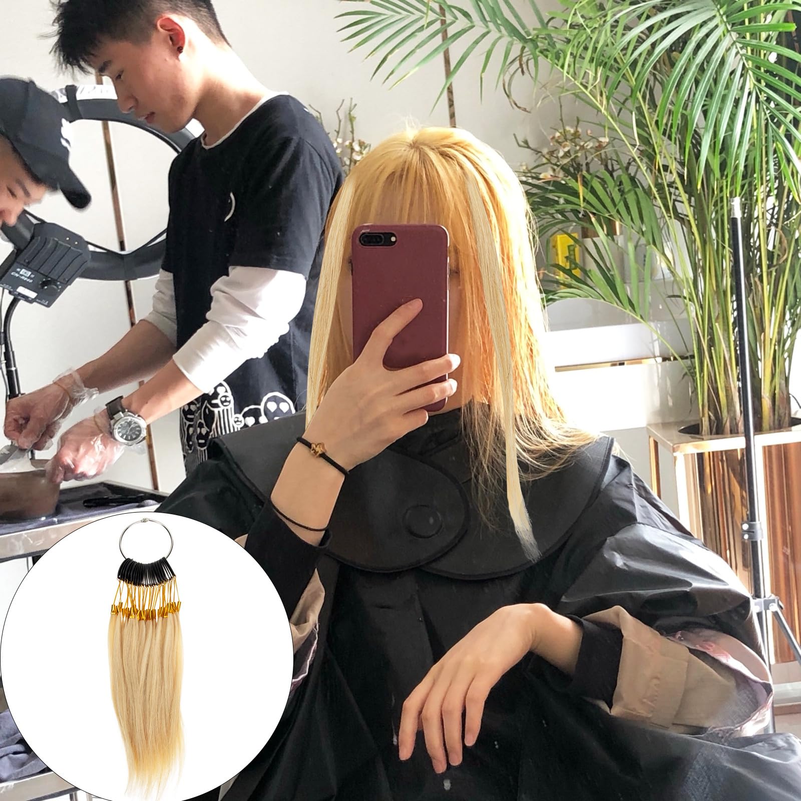 Amazon.co.jp: EXQUIMEUBLE ヘアカラーチャートセット 9度色30束 本物
